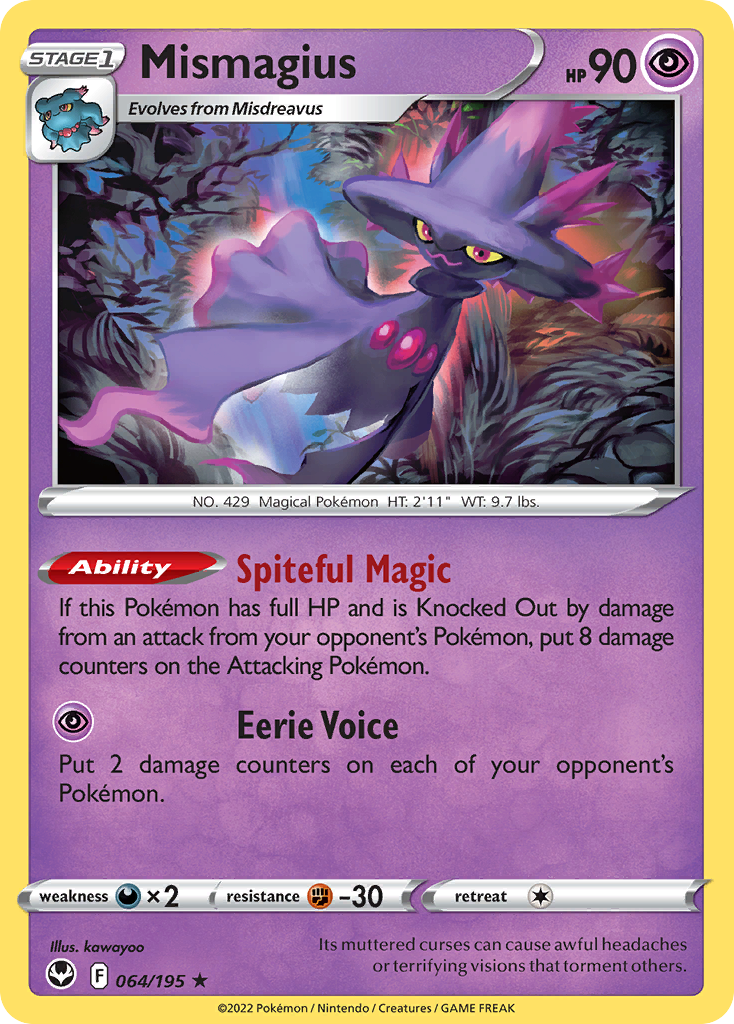 064/195 - Mismagius - [Rare] - Reverse Holo