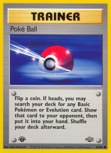 064/064 - Poké Ball - [1st Edition] - [Common]