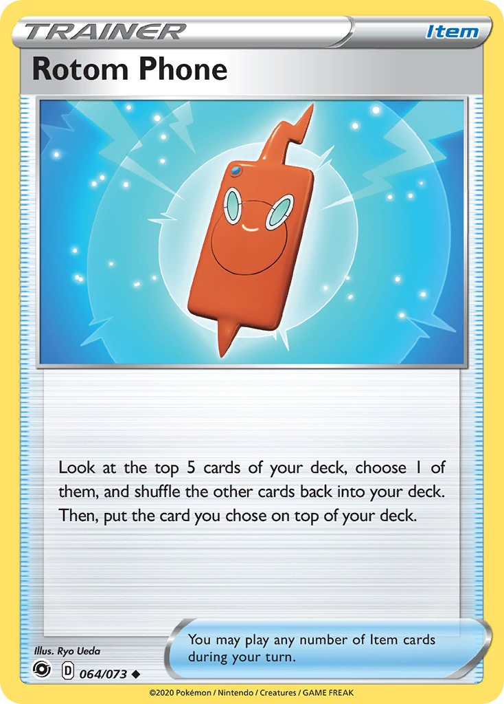 Pokémonkaart 064/073 - Rotom Phone - Champion's Path - [Uncommon]