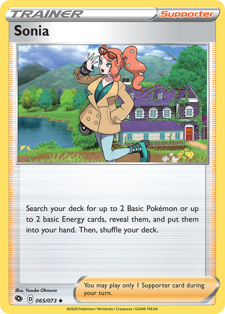 Pokémonkaart 065/073 - Sonia - Champion's Path - [Uncommon]