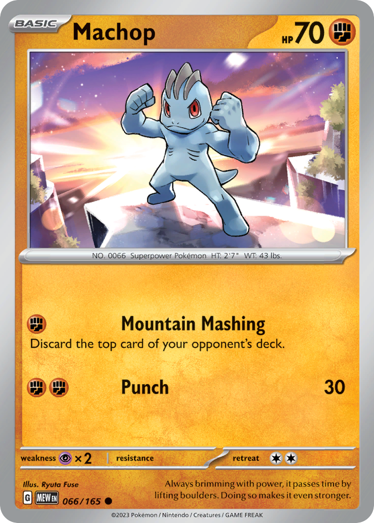 066/165 - Machop - [Common] - Reverse Holo