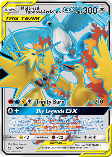 66/68 - Moltres & Zapdos & Articuno-GX - [Rare Ultra]