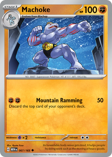 067/165 - Machoke - [Uncommon] - Reverse Holo