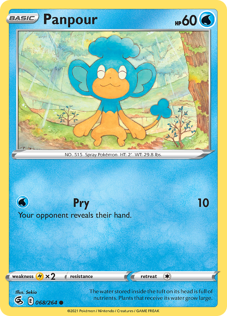 Pokémonkaart 068/264 - Panpour - Fusion Strike - [Common]