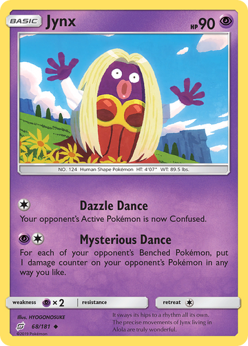 Pokémonkaart 068/181 - Jynx - Team Up - [Uncommon]