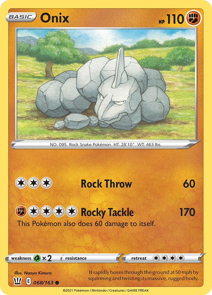 Pokémonkaart 068/163 - Onix - Battle Styles - [Common]