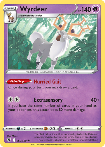 069/189 - Wyrdeer - Reverse Holo - [Rare Holo]