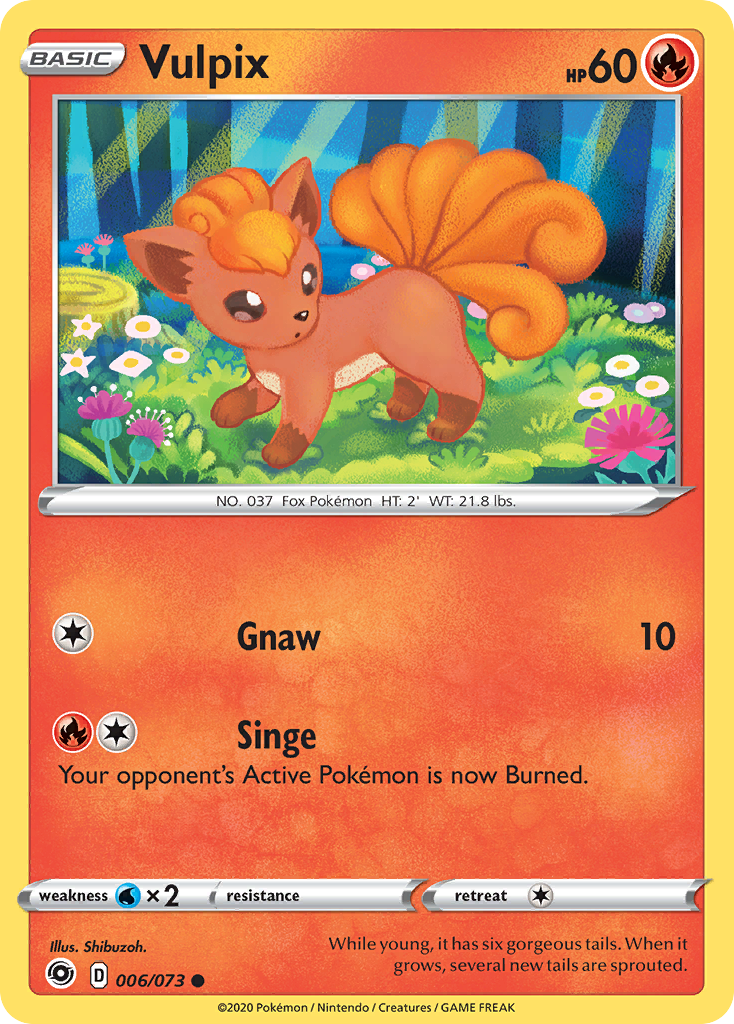 Pokémonkaart 006/073 - Vulpix - Champion's Path - [Common]