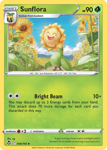 006/195 - Sunflora - [Uncommon] - Reverse Holo