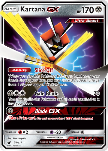 070/111 - Kartana-GX - [Rare Holo GX]