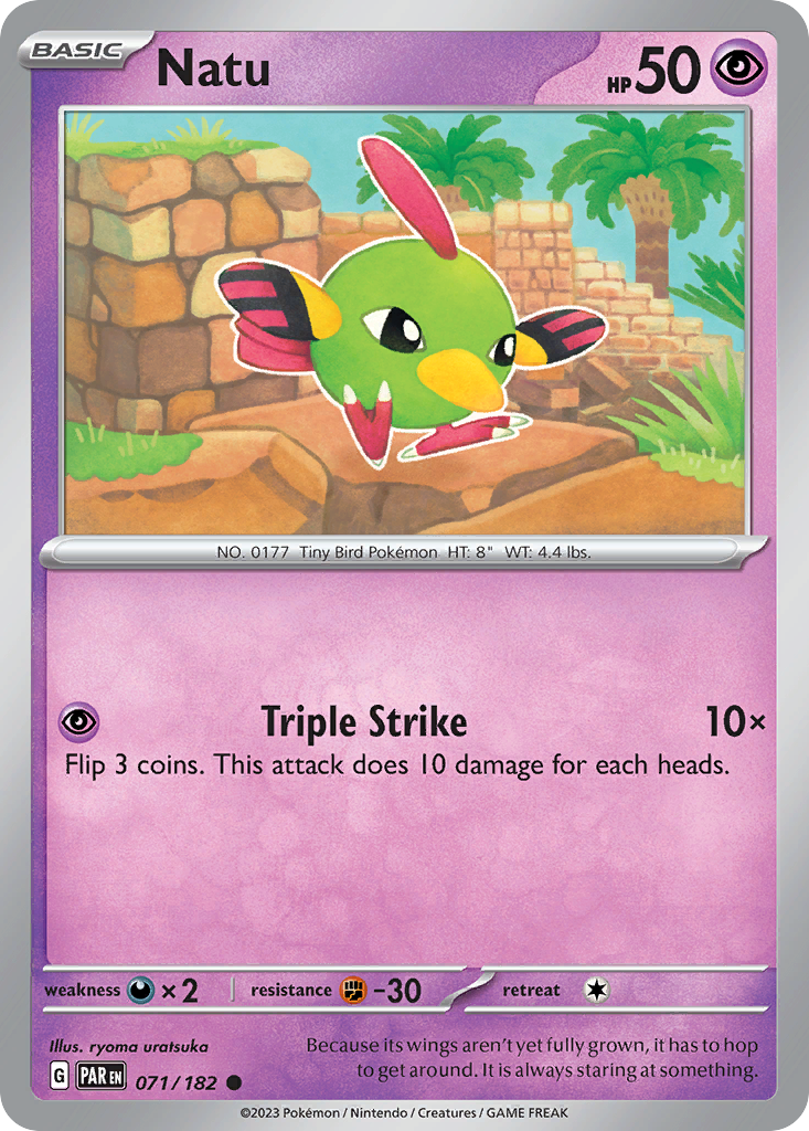 071/182 - Natu - [Common] - Reverse Holo-Pokemeister