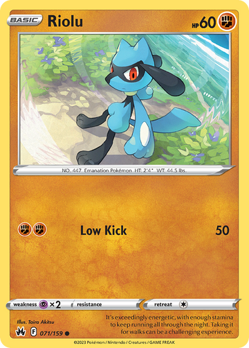 071/159 - Riolu - [Common] - Reverse Holo