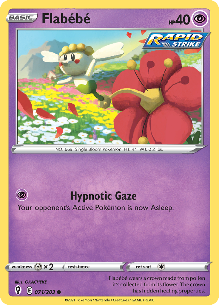 Pokémonkaart 071/203 - Flabébé - Evolving Skies - [Common]