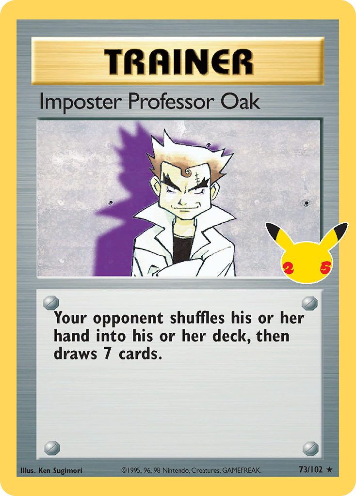 Pokémonkaart 073/102 - Imposter Professor Oak - Celebrations: Classic Collection - [Classic Collection]
