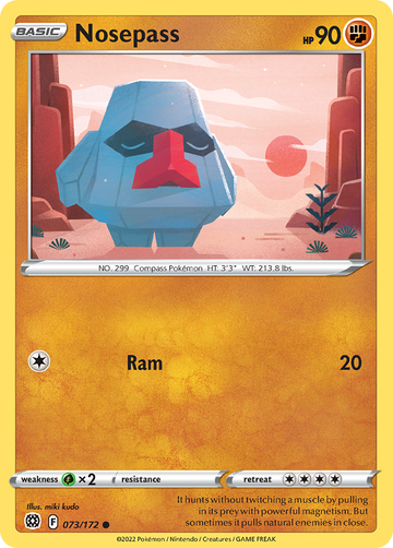 073/172 - Nosepass - Reverse Holo - [Common]