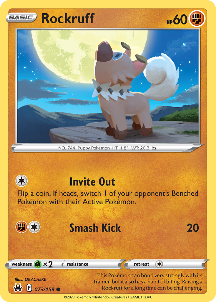 073/159 - Rockruff - [Common] - Reverse Holo