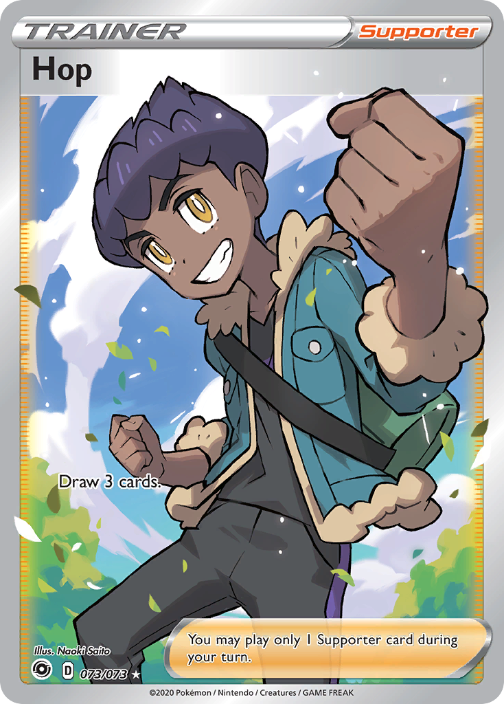 Pokémonkaart 073/073 - Hop - Champion's Path - [Rare Ultra]