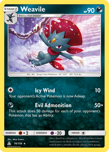 074/156 - Weavile - [Rare Holo]