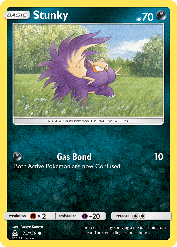 Pokémonkaart 075/156 - Stunky - Ultra Prism - [Common]