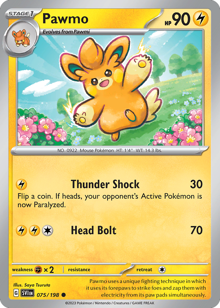 075/198 - Pawmo - [Common] - Reverse Holo
