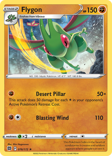 076/172 - Flygon - Reverse Holo - [Rare]