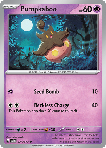 077/182 - Pumpkaboo - [Common] - Reverse Holo