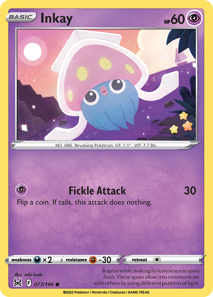 077/196 - Inkay - Reverse Holo - [Common]