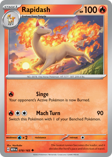 078/165 - Rapidash - [Uncommon]