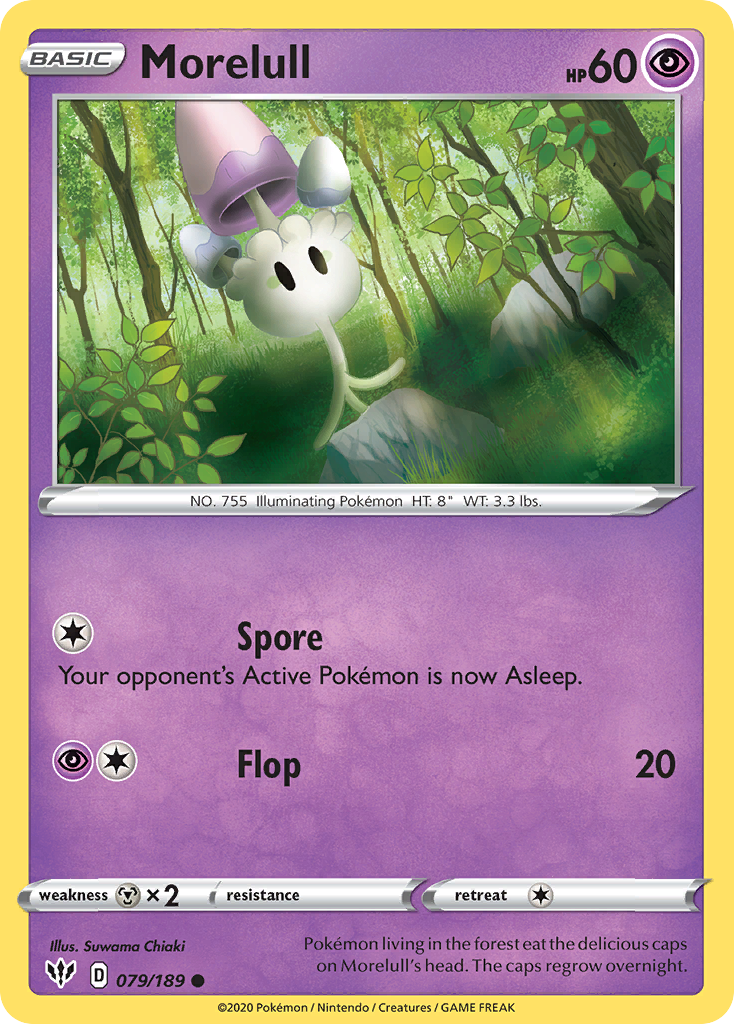Pokémonkaart 079/189 - Morelull - Darkness Ablaze - [Common]