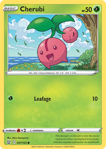 Pokémonkaart 007/163 - Cherubi - Battle Styles - [Common]