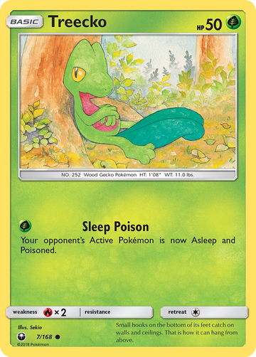 Pokémonkaart 007/168 - Treecko - Celestial Storm - [Common]