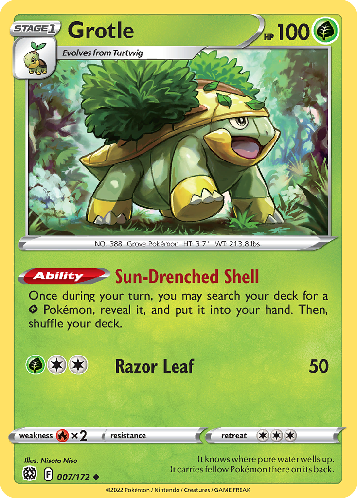 007/172 - Grotle - Reverse Holo - [Uncommon]