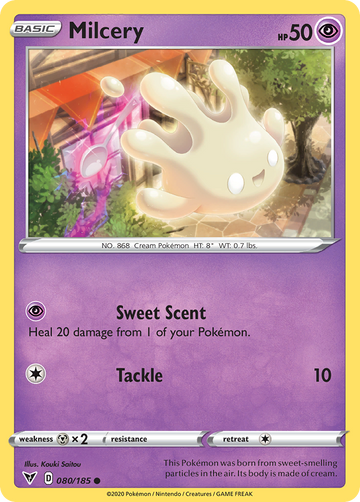 Pokémonkaart 080/185 - Milcery - Vivid Voltage - [Common]