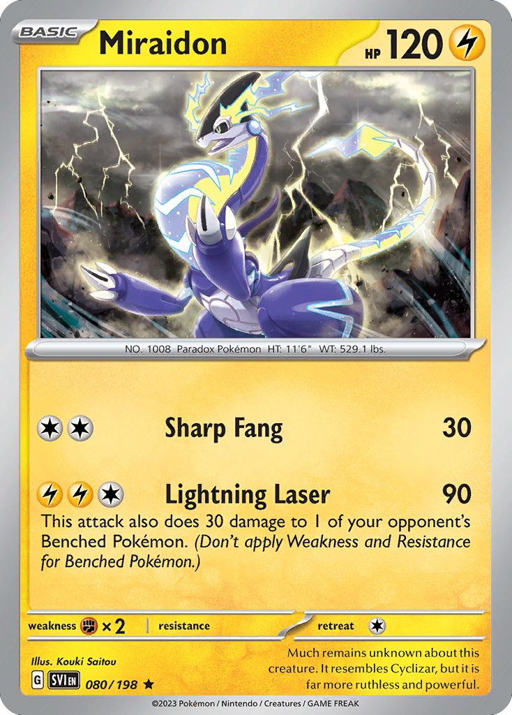 080/198 - Miraidon - [Rare] - Reverse Holo