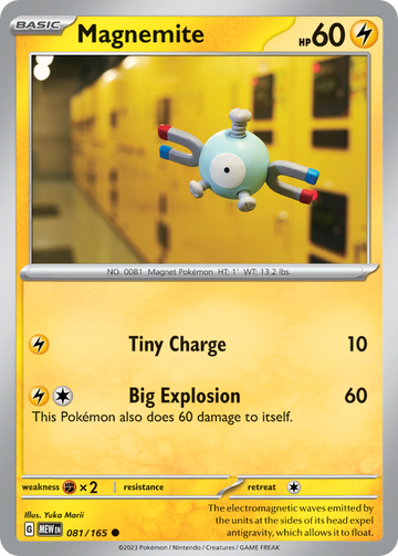 081/165 - Magnemite - [Common] - Reverse Holo