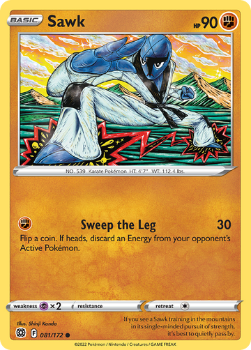 081/172 - Sawk - Reverse Holo - [Common]