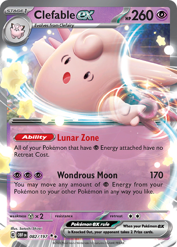 082/197 - Clefable ex - [Double Rare]