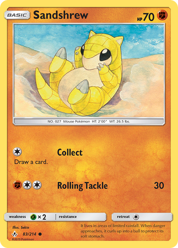 Pokémonkaart 083/214 - Sandshrew - Unbroken Bonds - [Common]