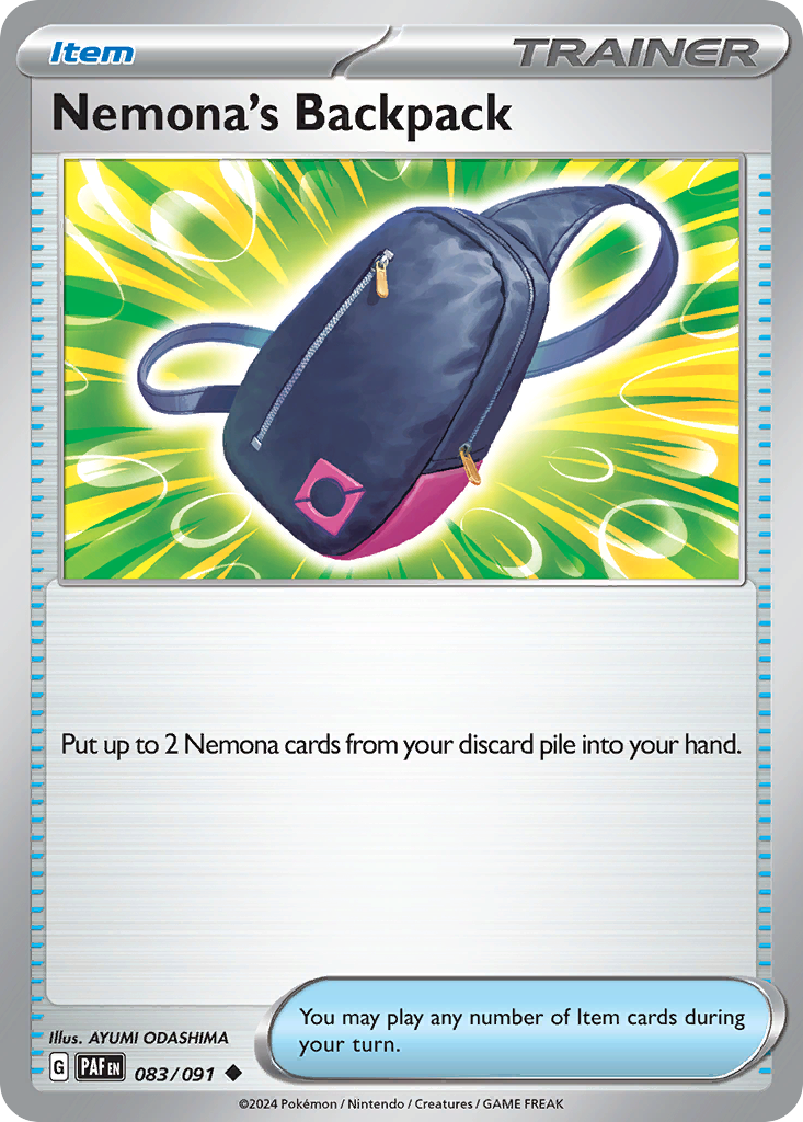 083/091 - Nemona's Backpack - [Uncommon] - [Reverse Holo]