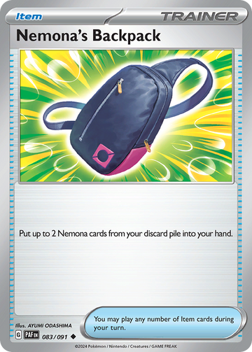 083/091 - Nemona's Backpack - [Uncommon] - [Reverse Holo]