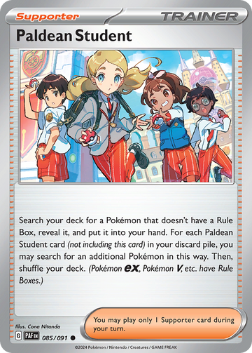 085/091 - Paldean Student - [Common] - [Reverse Holo]