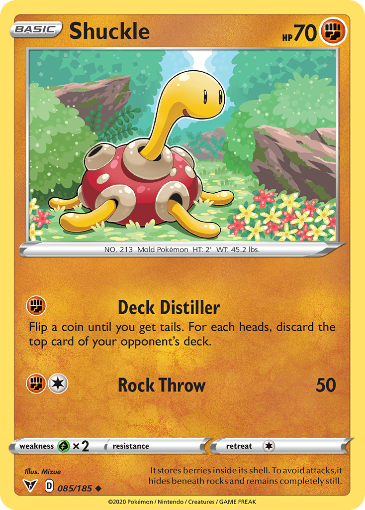 Pokémonkaart 085/185 - Shuckle - Vivid Voltage - [Uncommon]