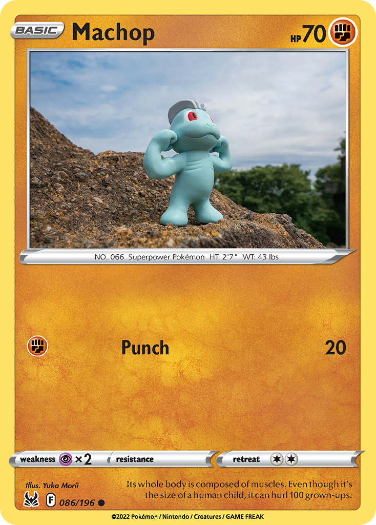 086/196 - Machop - Reverse Holo - [Common]