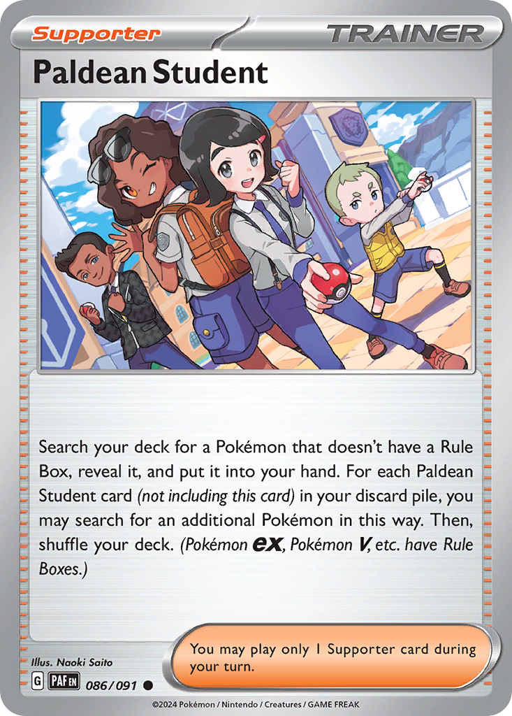 086/091 - Paldean Student - [Common] - [Reverse Holo]