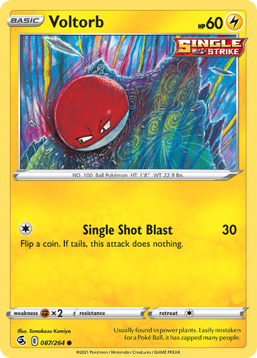 087/264 - Voltorb - [Common] - Reverse Holo