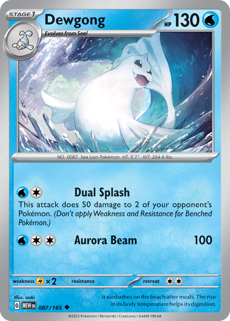 087/165 - Dewgong - [Uncommon]