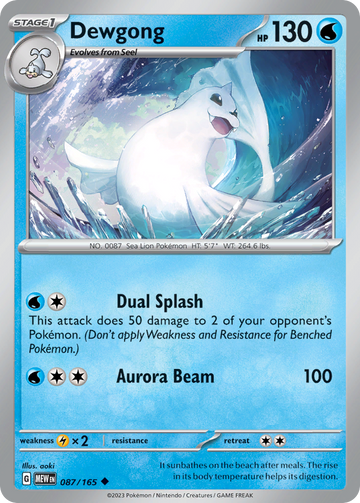 087/165 - Dewgong - [Uncommon]