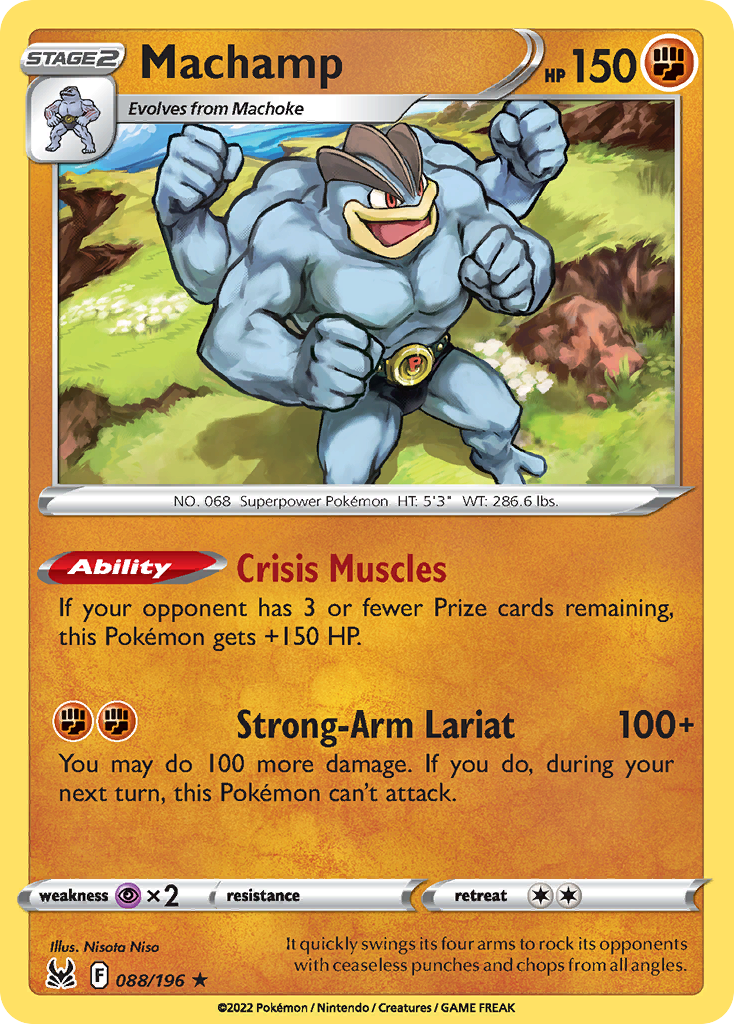 088/196 - Machamp - Reverse Holo - [Rare Holo]