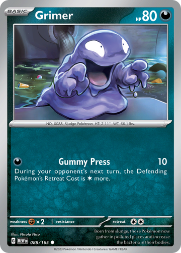 088/165 - Grimer - [Common] - Reverse Holo