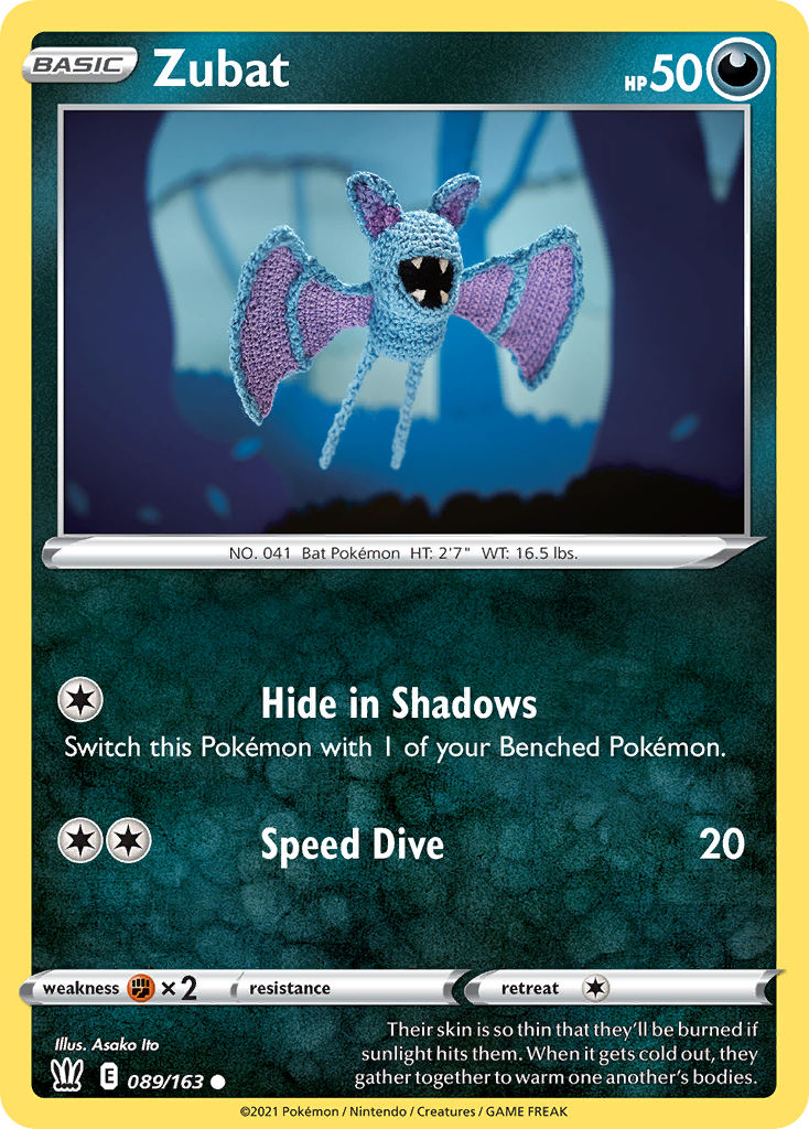 Pokémonkaart 089/163 - Zubat - Battle Styles - [Common]